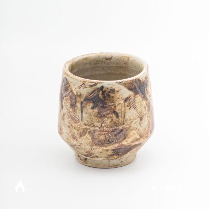 Vaso Angular 12oz-Cafe Oxido Tallado