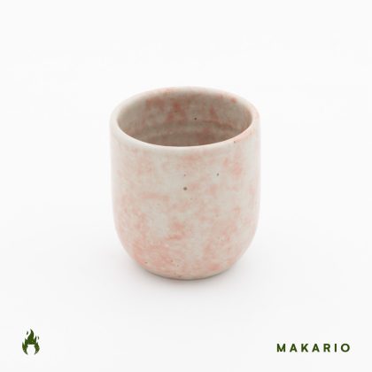Vaso Boleado 10oz-Blanco Acuarela Rosa