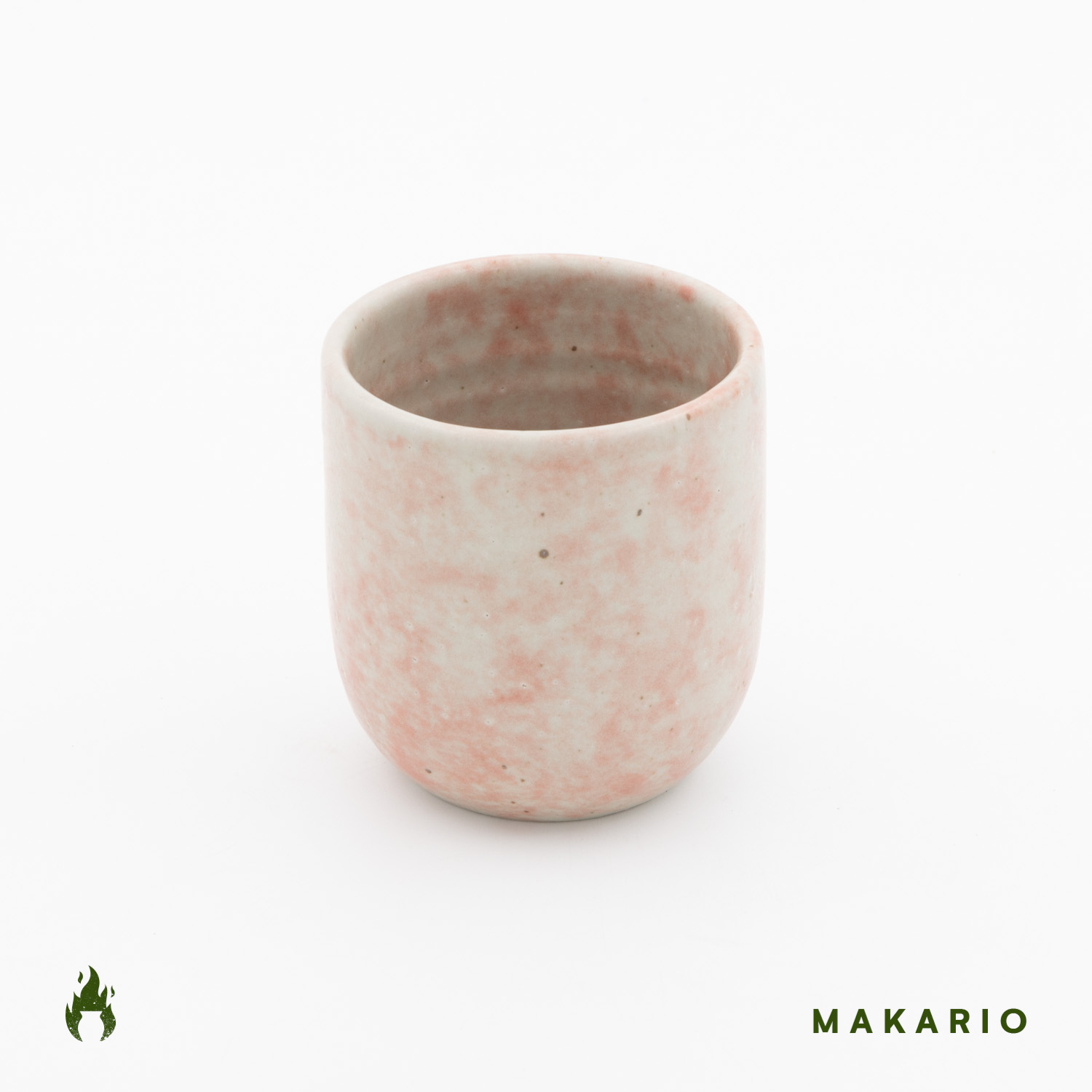 Vaso Boleado 10oz-Blanco Acuarela Rosa