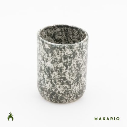 Vaso Boleado 10oz-Blanco Acuarela Negro