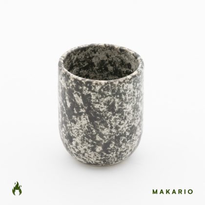 Vaso Boleado 12oz-Blanco Acuarela Negro