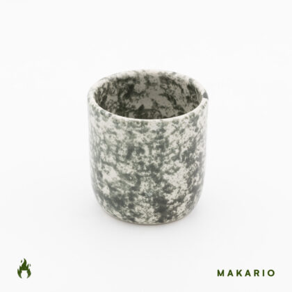 Vaso Boleado 10oz-Blanco Acuarela Verde