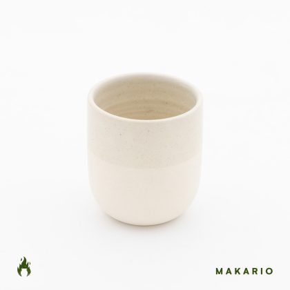 Vaso Angular 12oz-Espiral Blanco y Cafe