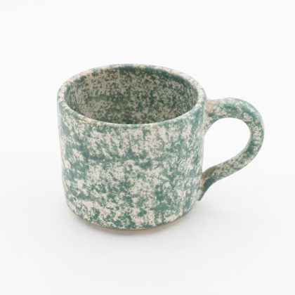 Taza Recta 18oz-Blanco Acuarela Verde