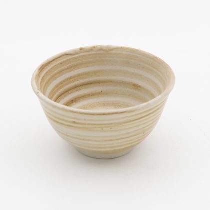 Tazon Oriental 15x8cm-Blanco Espiral Cafe