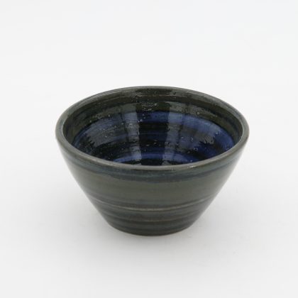 Tazon Conico 15x7cm-Azul Pincelado Verde