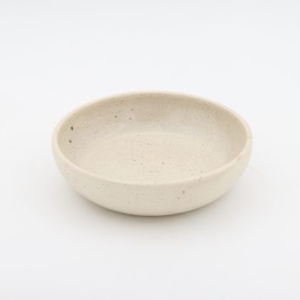 Plato Hondo 20x5.5cm-Arcilla Interior Natural Brillante