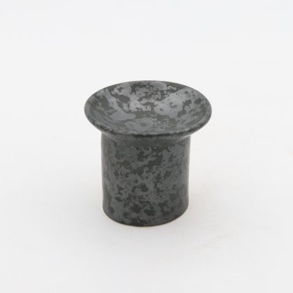 Platito Hongo / Plato con Pedestal 9x8cm-Negro Lumbre