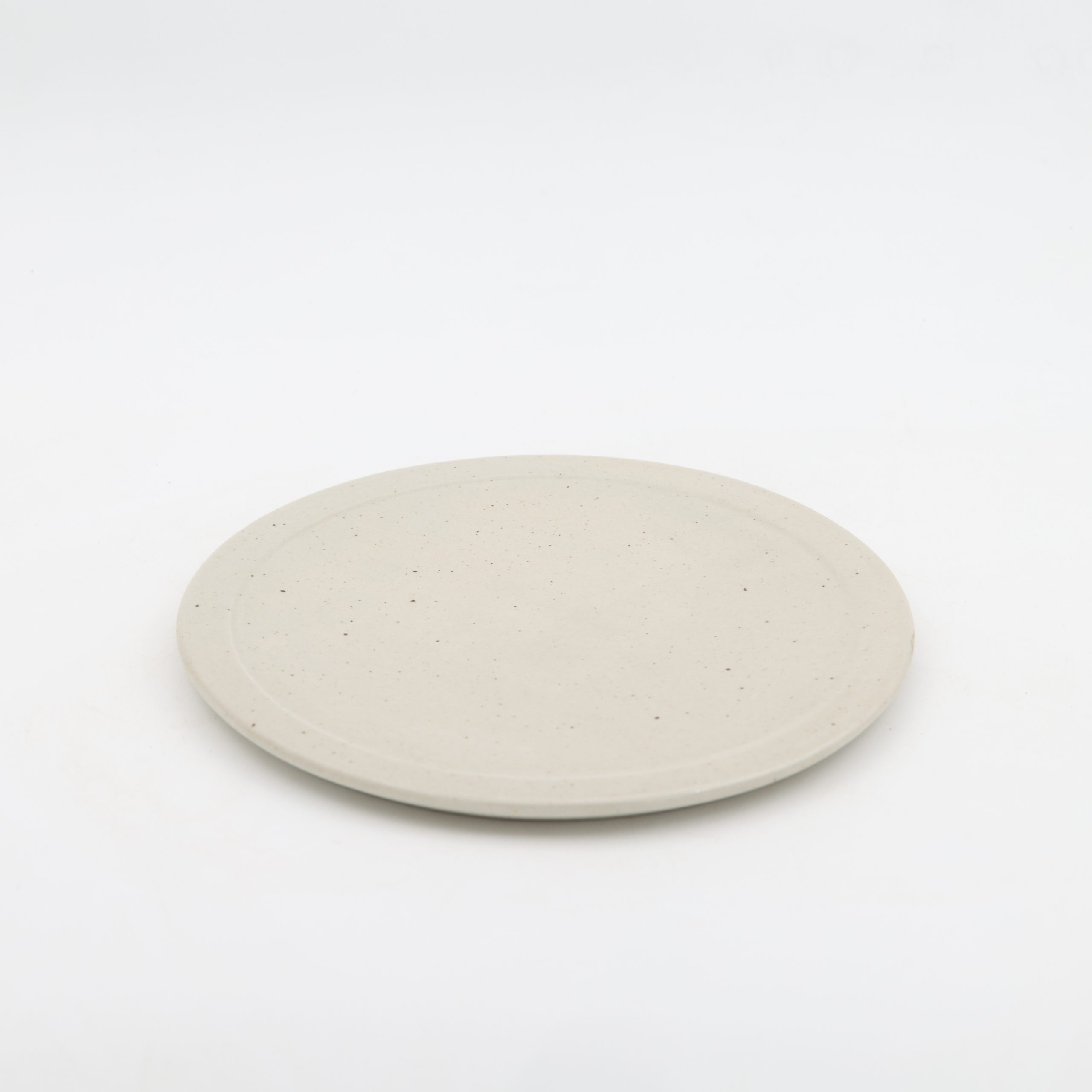 Plato Plano Disco 22cm-Blanco Mate