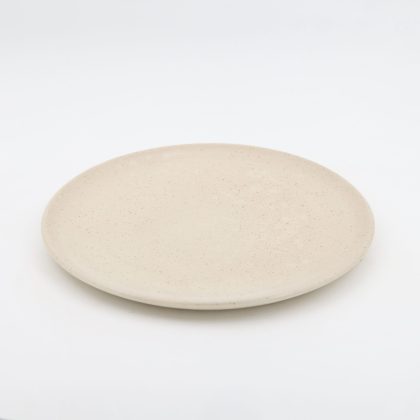 Plato plano 28cm-Natural Brillante