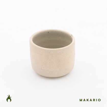 Vaso Recto 4oz-Pasta y Esmalte Natural