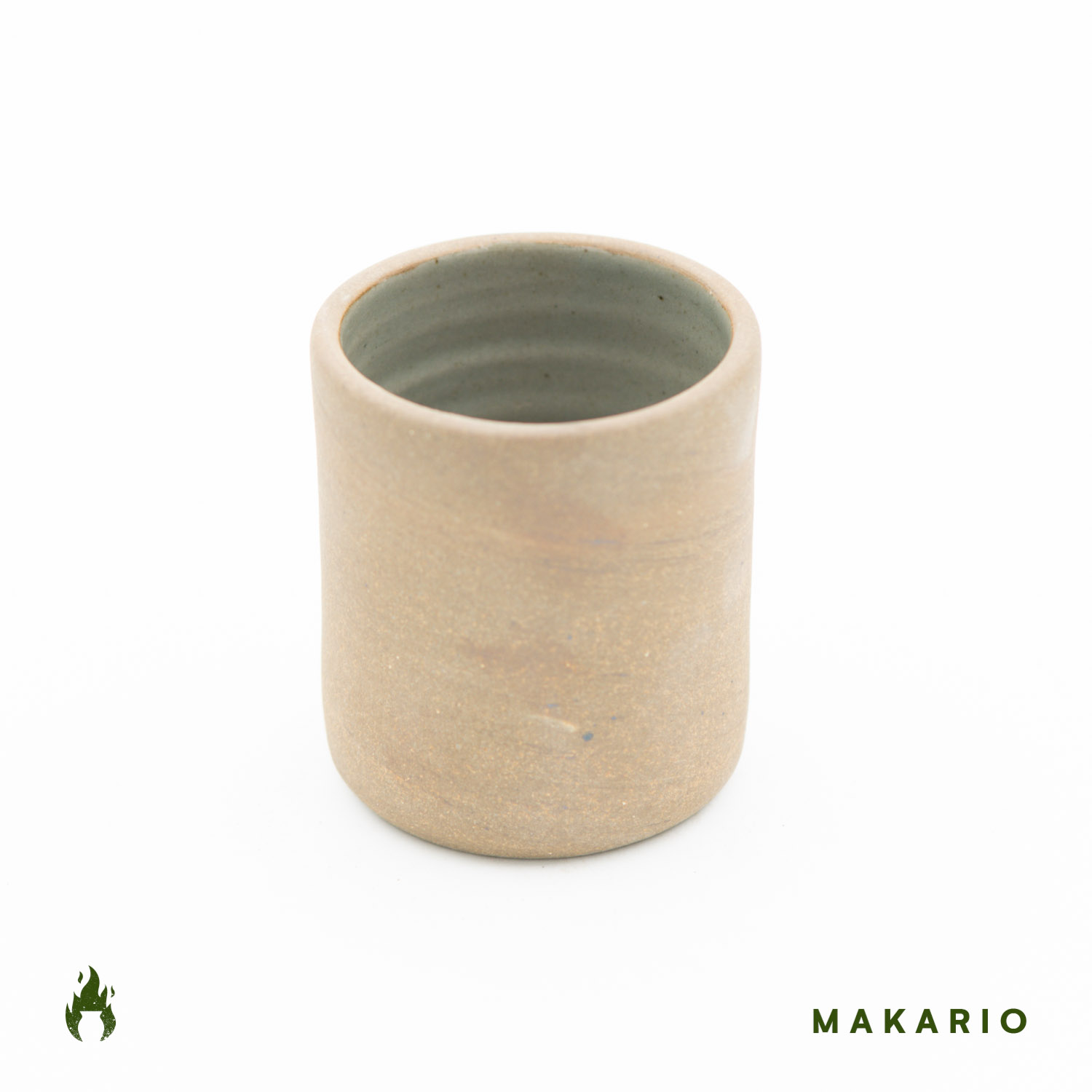 Vaso Boleado 10oz-Pasta con Oxido y Esmalte Natural