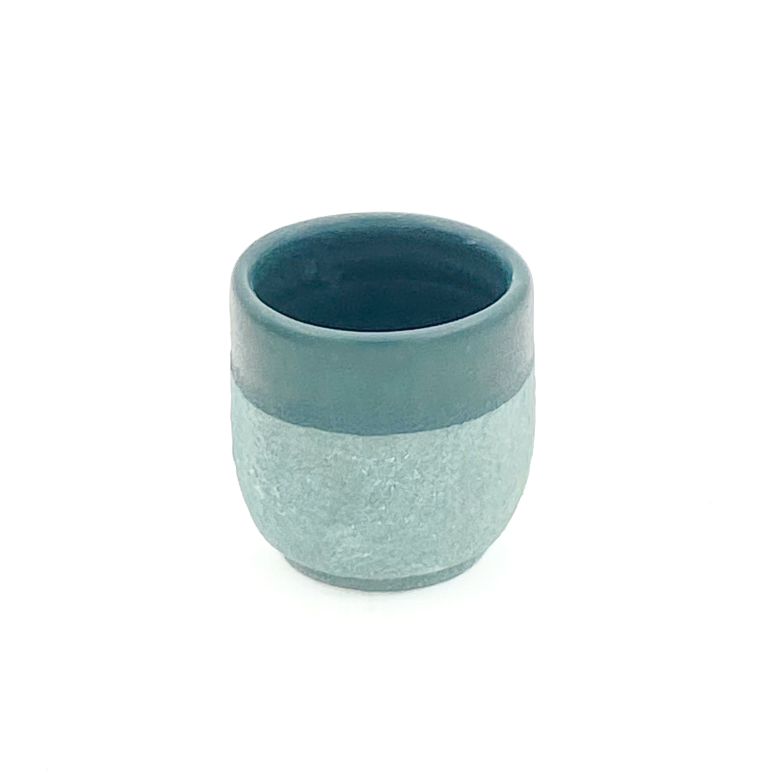 Copita Boleada 2.5oz-Verde Mate Mitad Engobe Verde