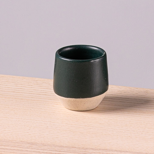 Copita Angular 2.5oz-Verde Mitad Pasta Natural