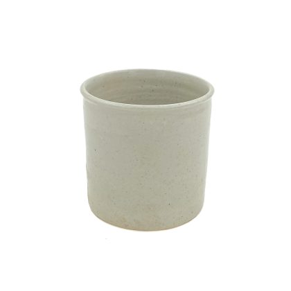 Contenedor o Florero Cilindro 14x14cm-Natural Brillante