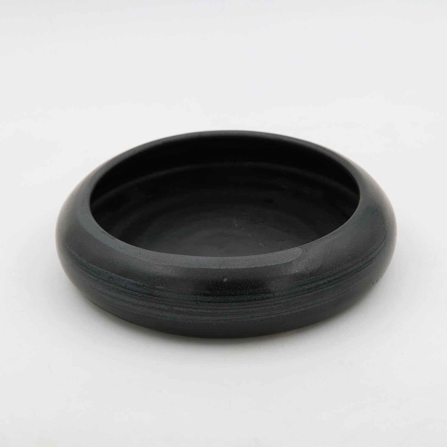 Plato Borde Curvo 23x6cm-Negro Lumbre