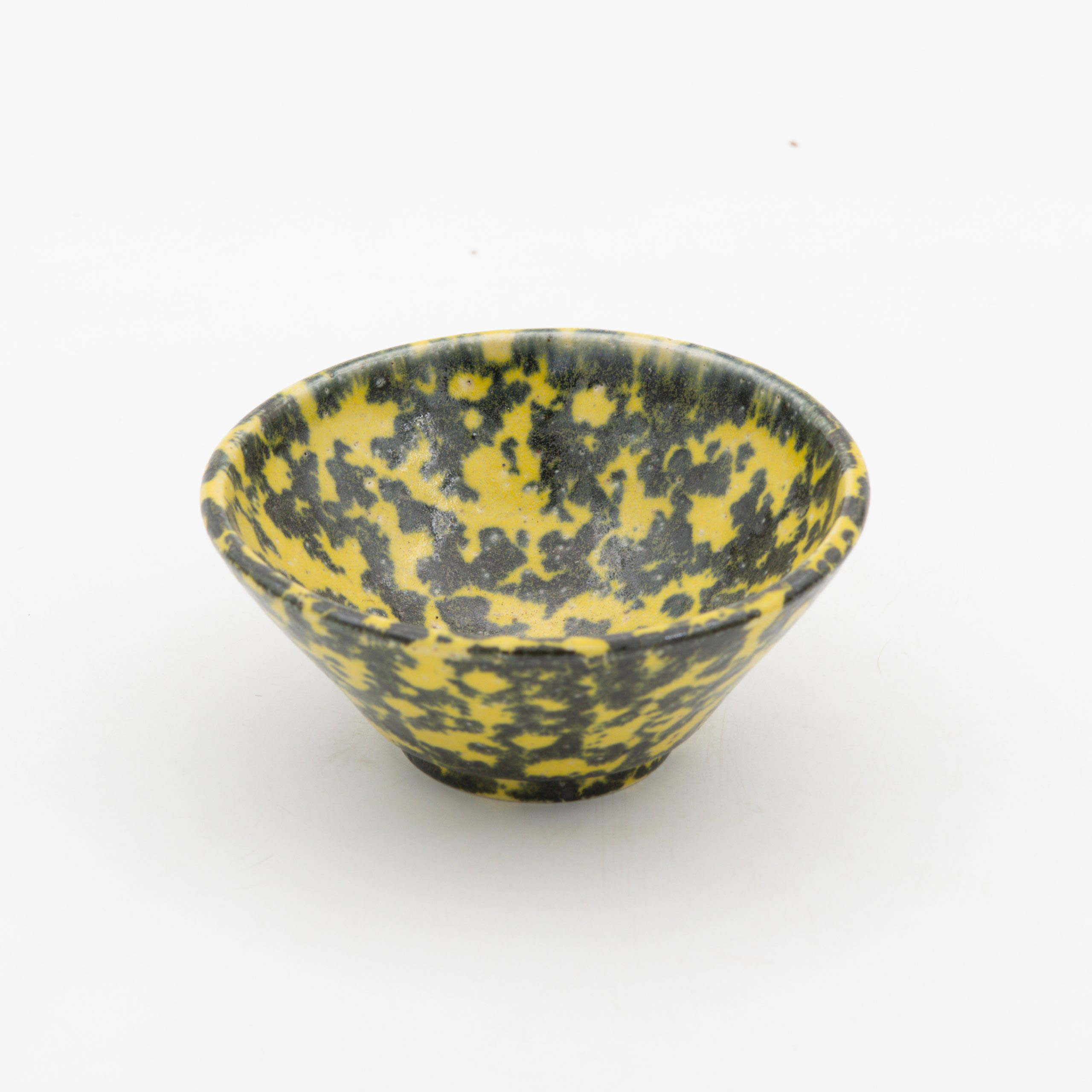 Tazon Chico Conico 13x6cm-Amarillo y Negro lumbre