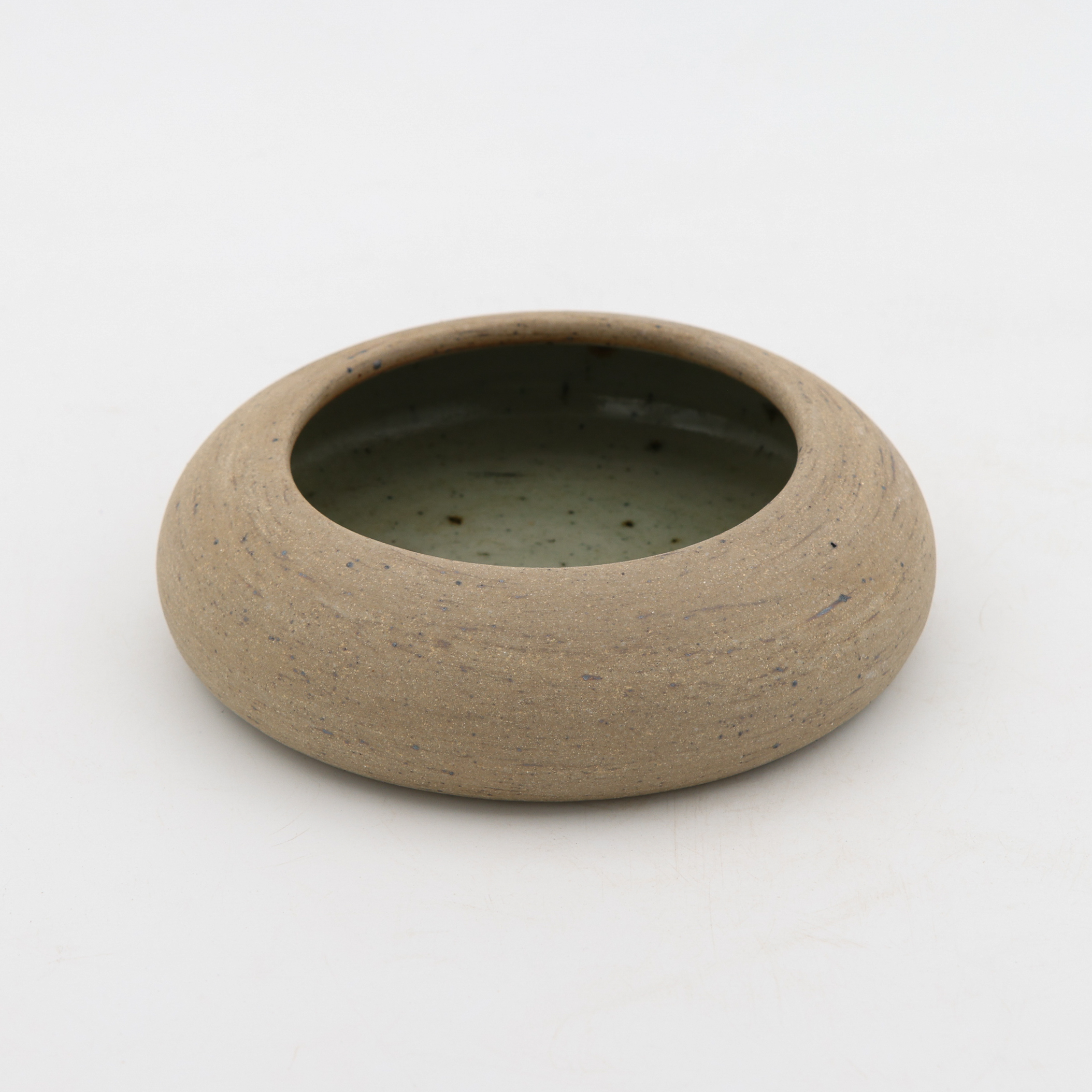 Tazon Chico Borde Curvo Mini Dona 10x4cm-Pasta Oxido Interior Natural Brillante