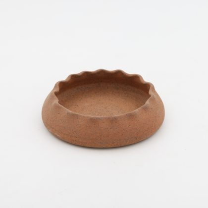 Plato con Olanes 15x3cm-Barro de Alta Temperatura
