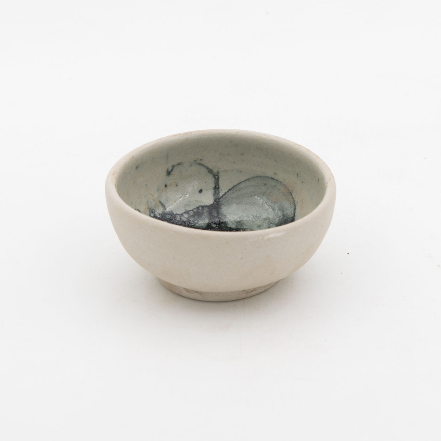 Ramequin Cuenco 4oz-Pasta Natural interior Burbujas Negra