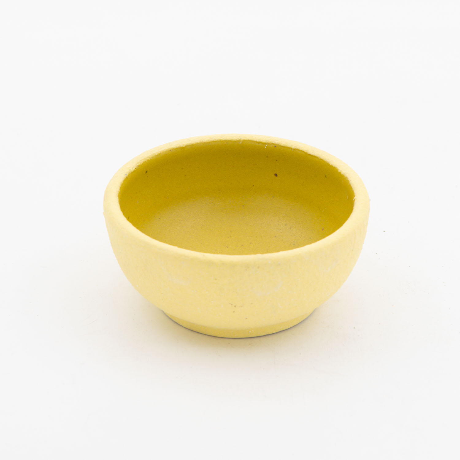 Ramequin Cuenco 3oz-Engobe Amarillo interior Amarillo mate