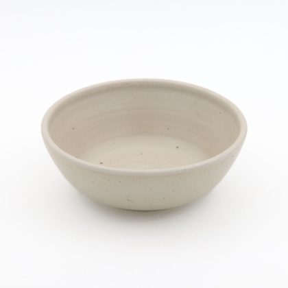 Tazon Grande 20x7cm-Pasta Natural interior Blanco Mate