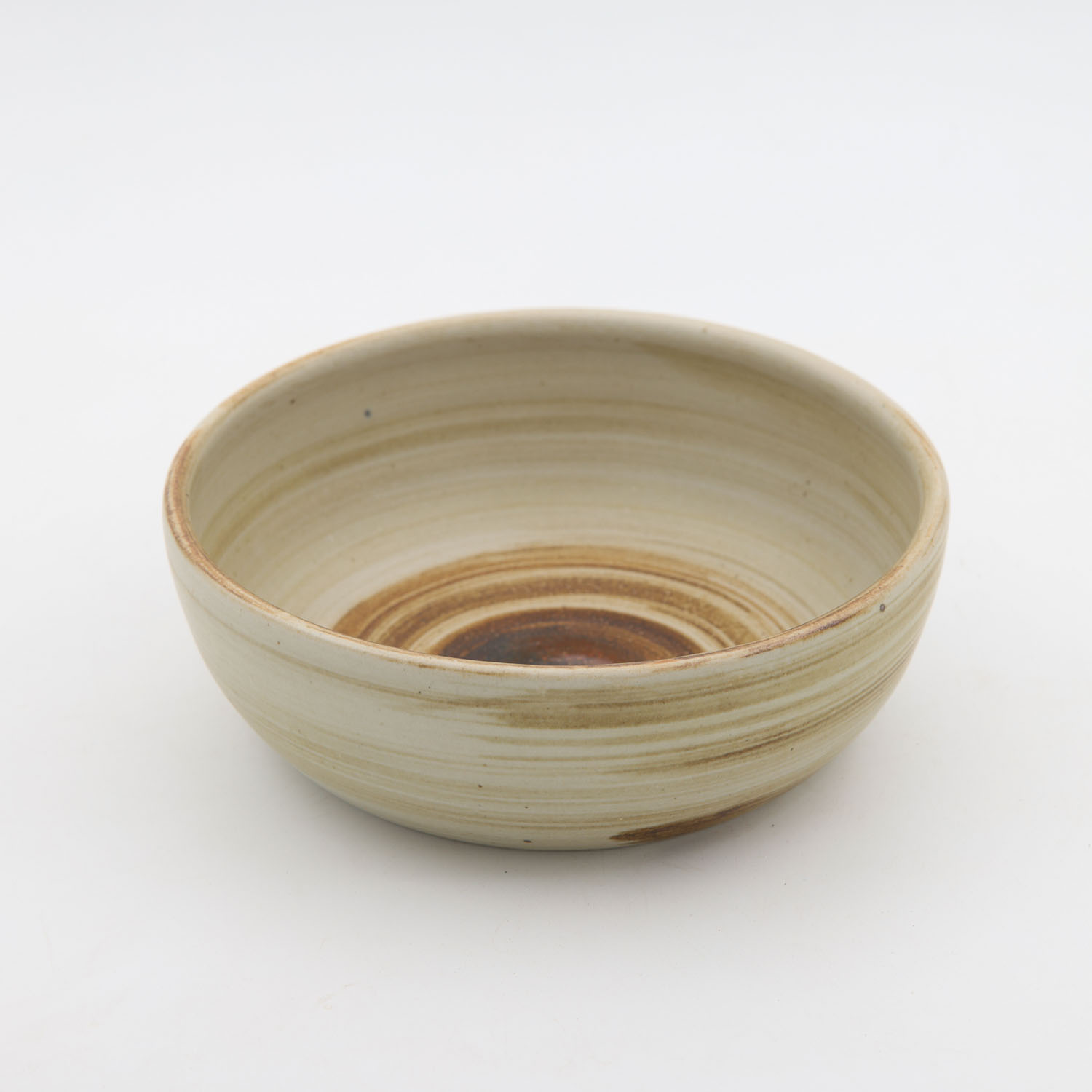 Tazon Boleado con Pata 15x4cm 16oz-Blanco Espiral Cafe