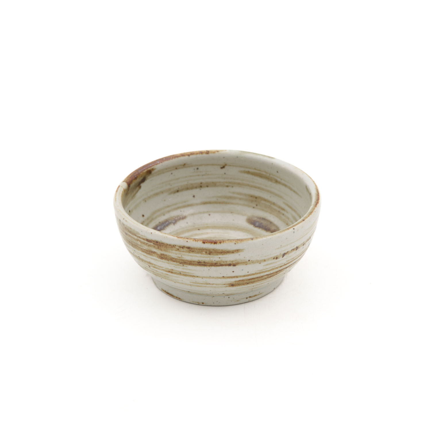 Tazon Boleado con Pata 8oz-Blanco Espiral Cafe