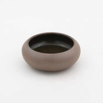 Tazon Chico Borde Curvo 10x5cm 12oz-Pasta Oxido interior Chocolate