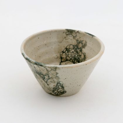 Tazon Conico 14x7cm 12oz-Burbuja Negra Mate