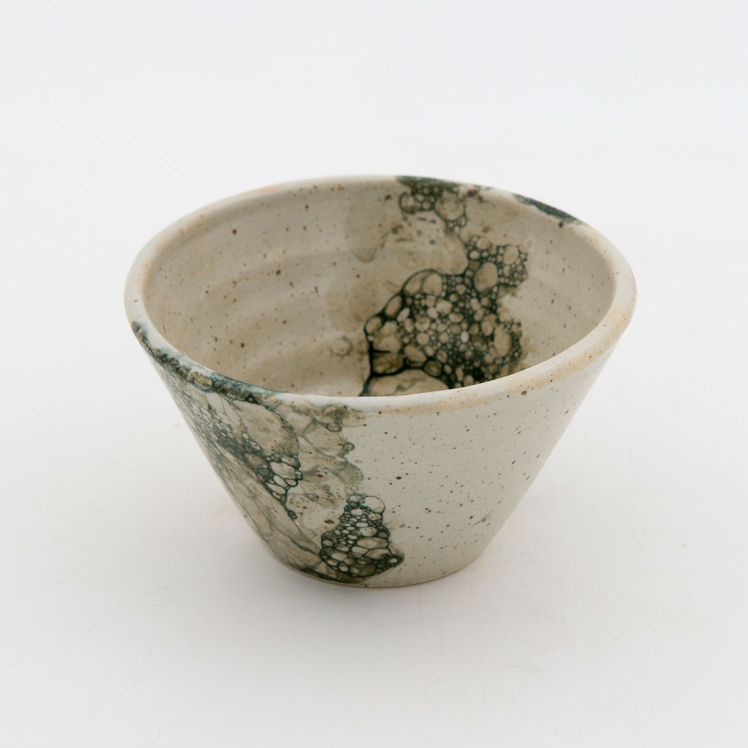 Tazon Conico 14x7cm 12oz-Burbuja Negra Mate