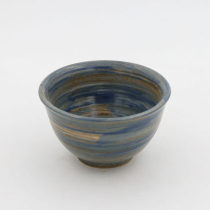 Tazon Oriental 14x8cm 16oz-Azul Oxido Espiral
