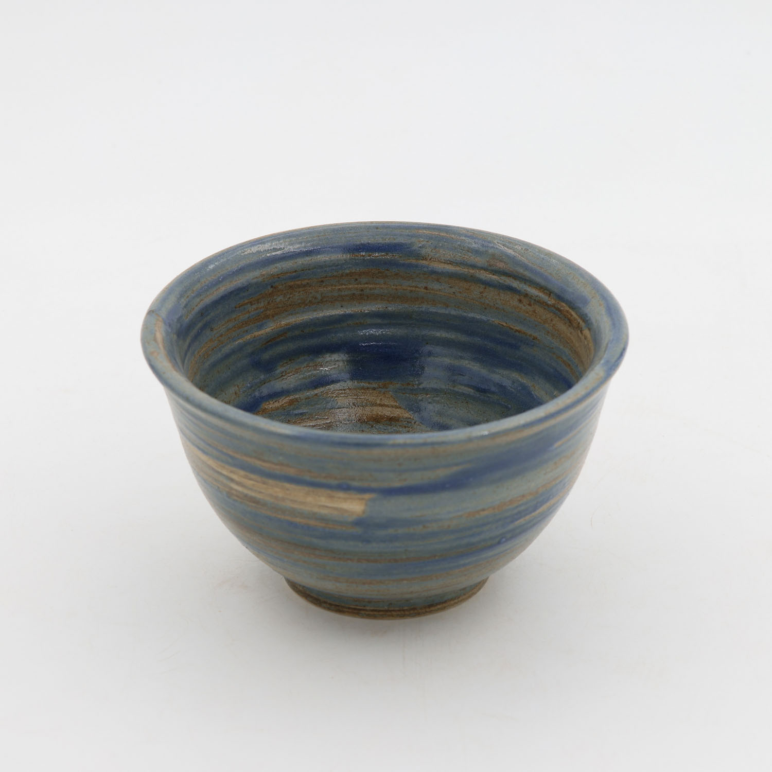 Tazon Oriental 14x8cm 16oz-Azul Oxido Espiral