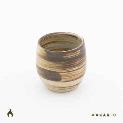 Vaso Oval 10oz-Blanco Espiral Cafe