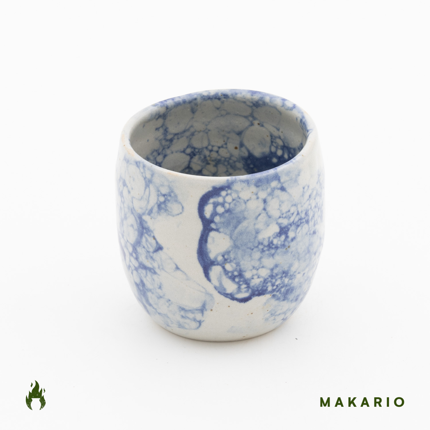 Vaso Oval 8oz-Burbuja Azul