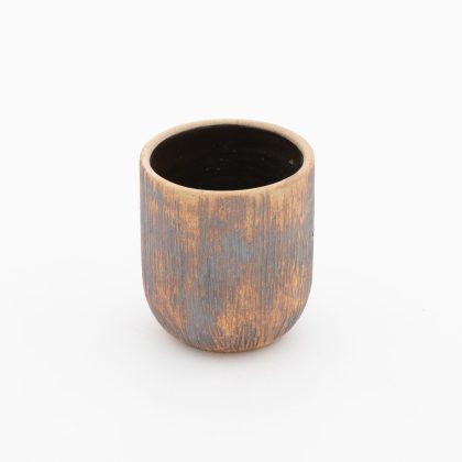 Vaso Boleado 8oz-Tallado Oxido