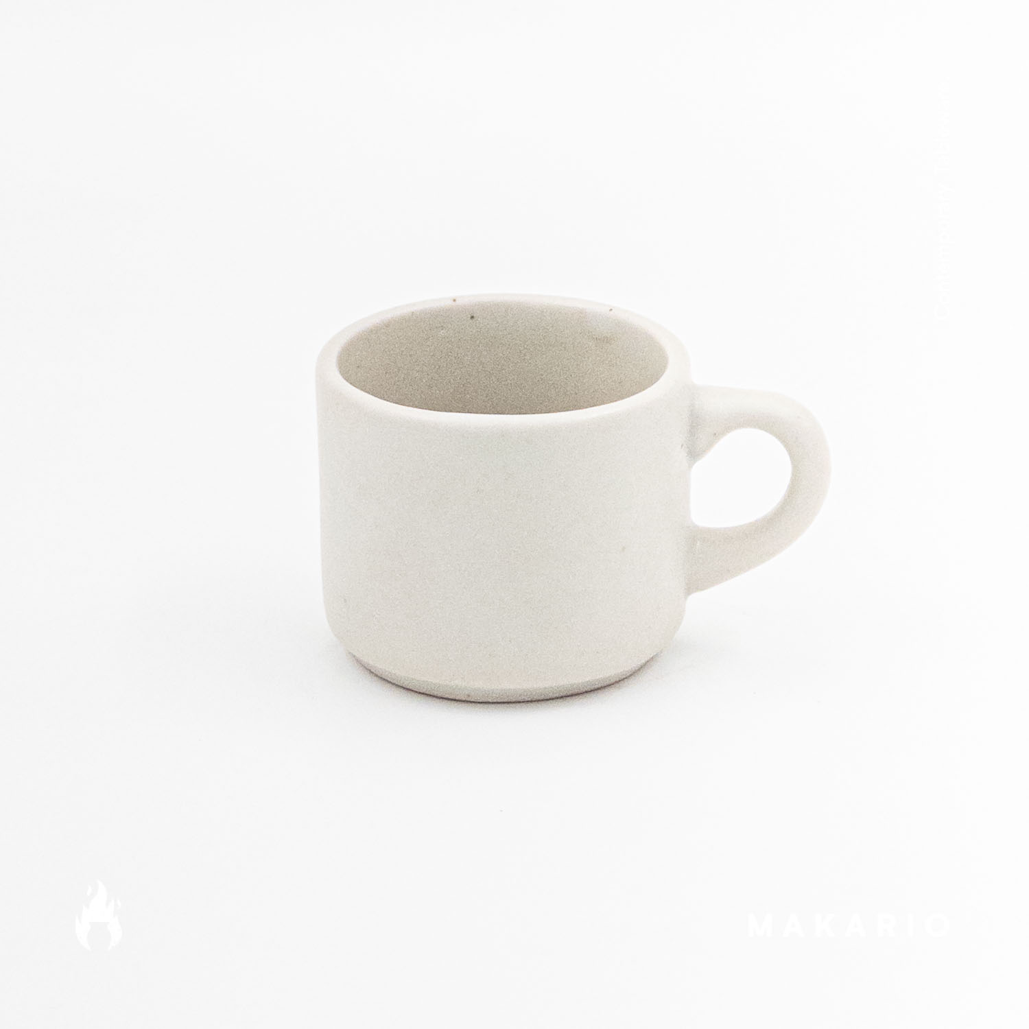 Taza recta 4oz-Blanco mate