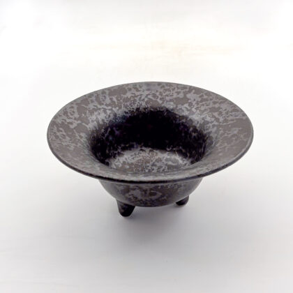 Tazón Molcajete 20x10cm-Negro Mate y Negro Lumbre