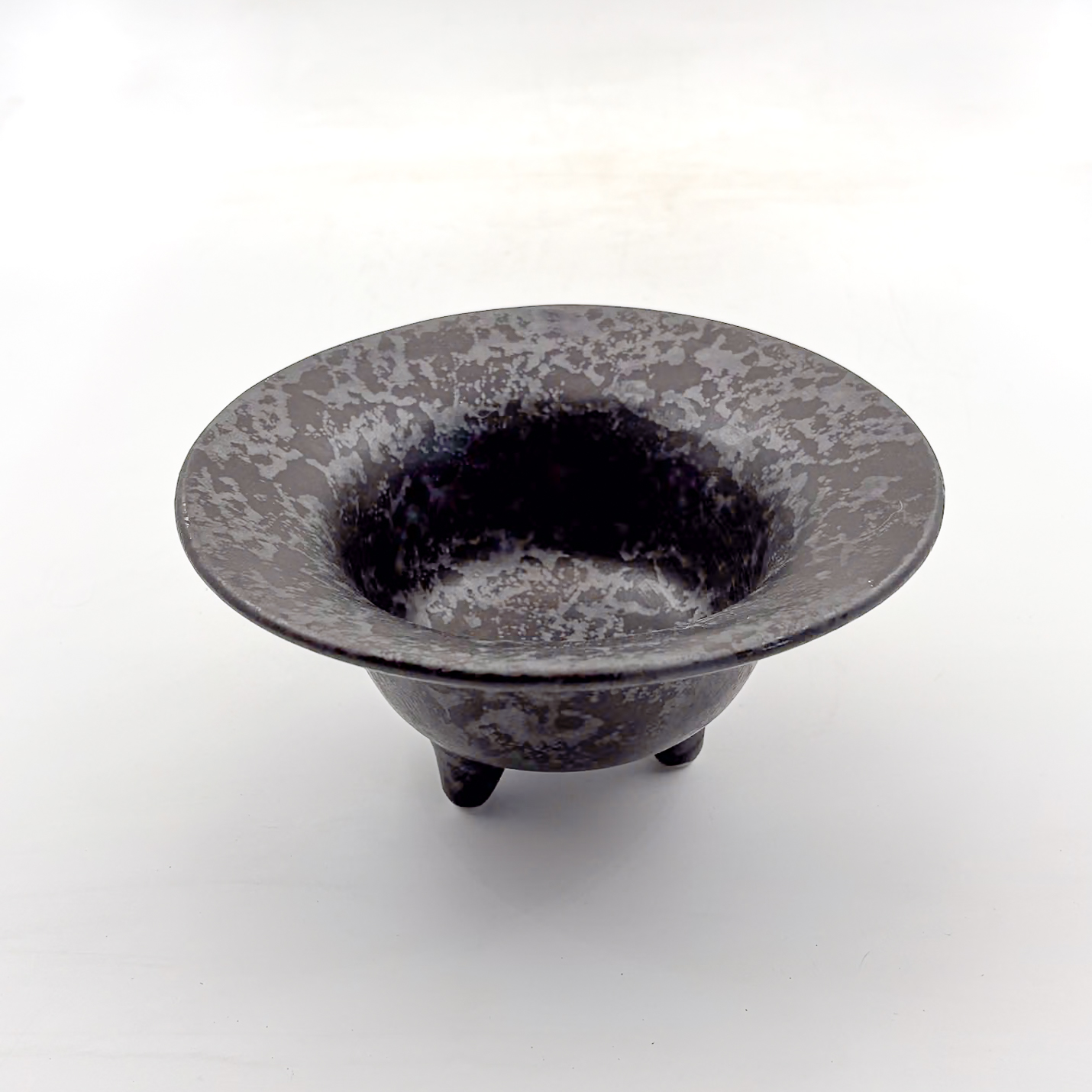 Tazón Molcajete 20x10cm-Negro Mate y Negro Lumbre