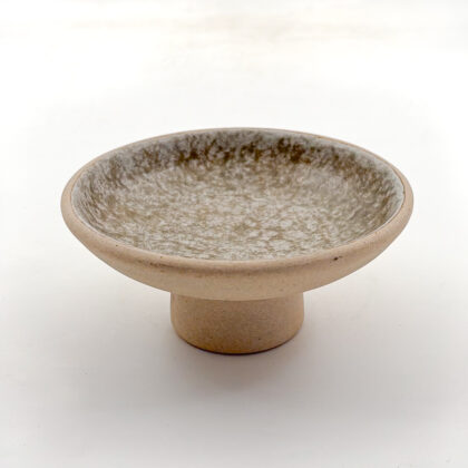 Plato Pedestal 13x5cm-Pasta Natural Interior Arena