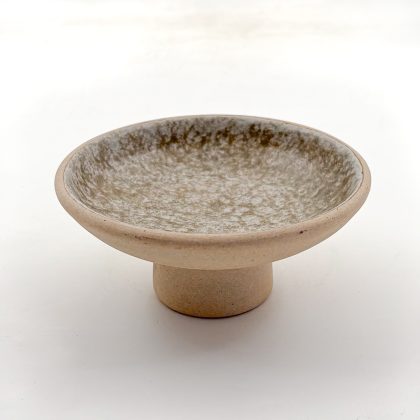 Plato Pedestal 13x5cm-Pasta Natural Interior Arena