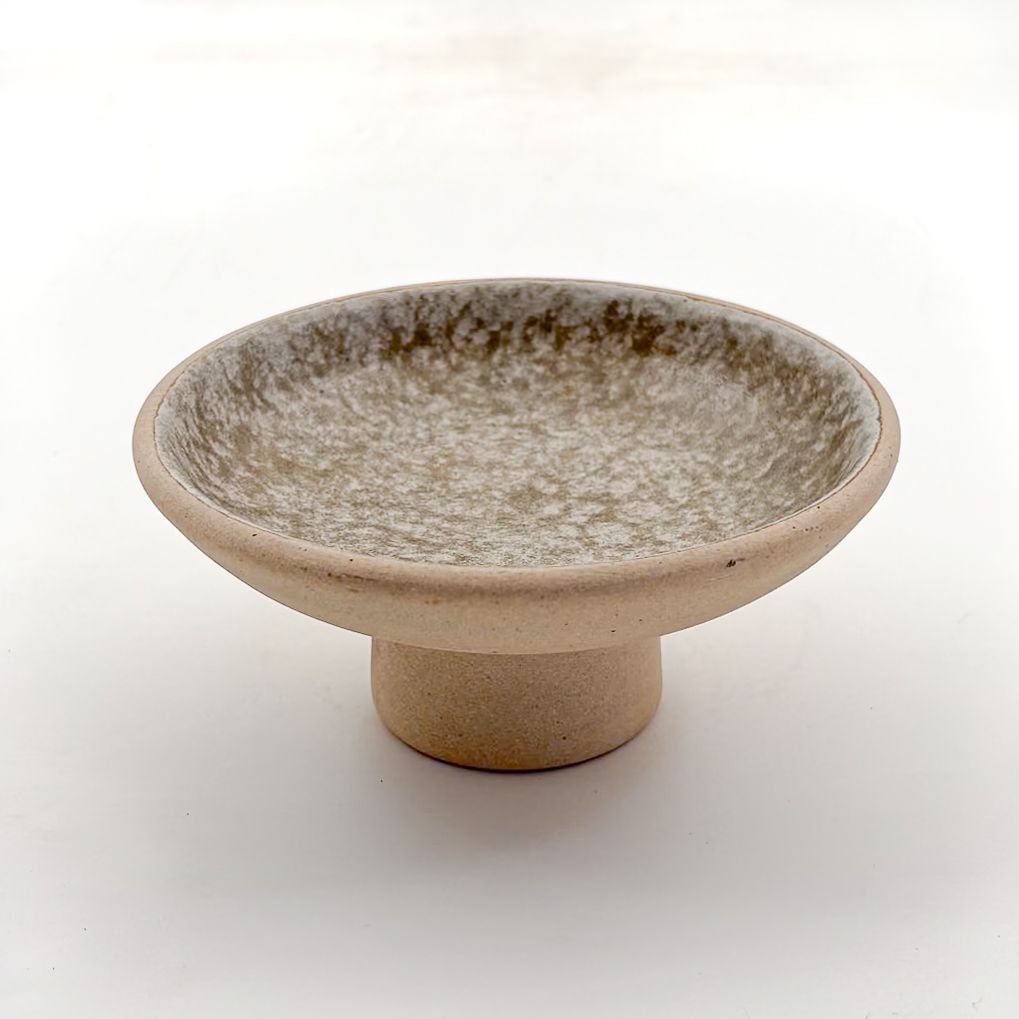 Plato Pedestal 13x5cm-Pasta Natural Interior Arena