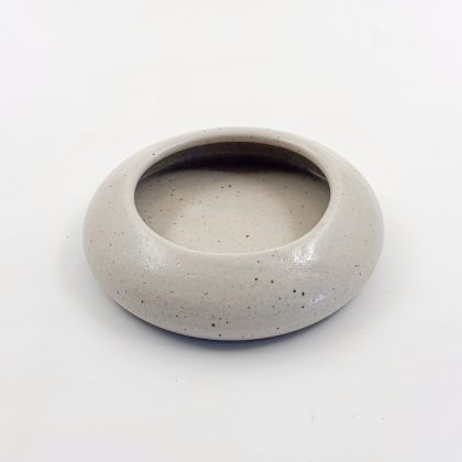 Plato Borde Curvo 11x5cm-Blanco Semi Brillante