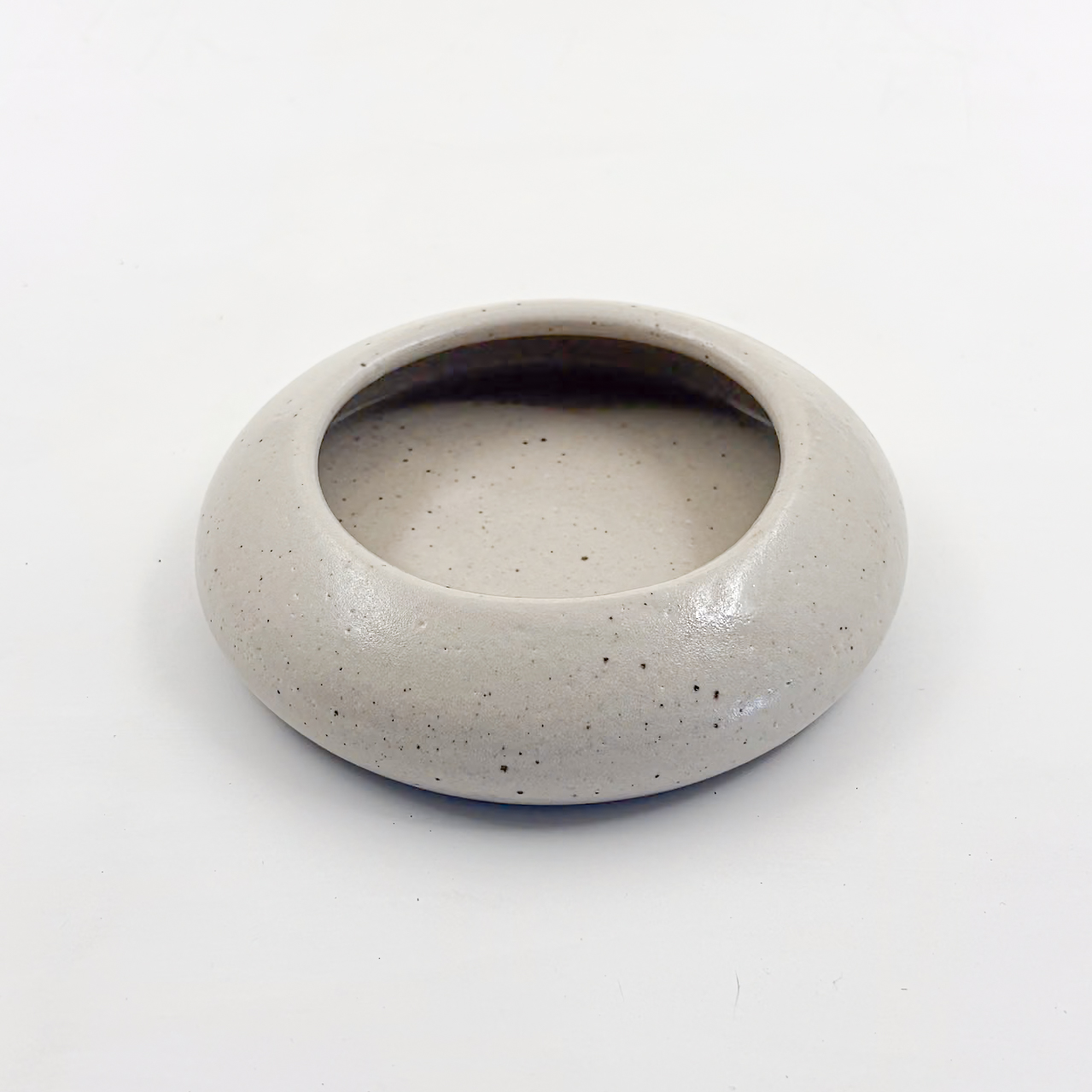 Plato Borde Curvo 11x5cm-Blanco Semi Brillante