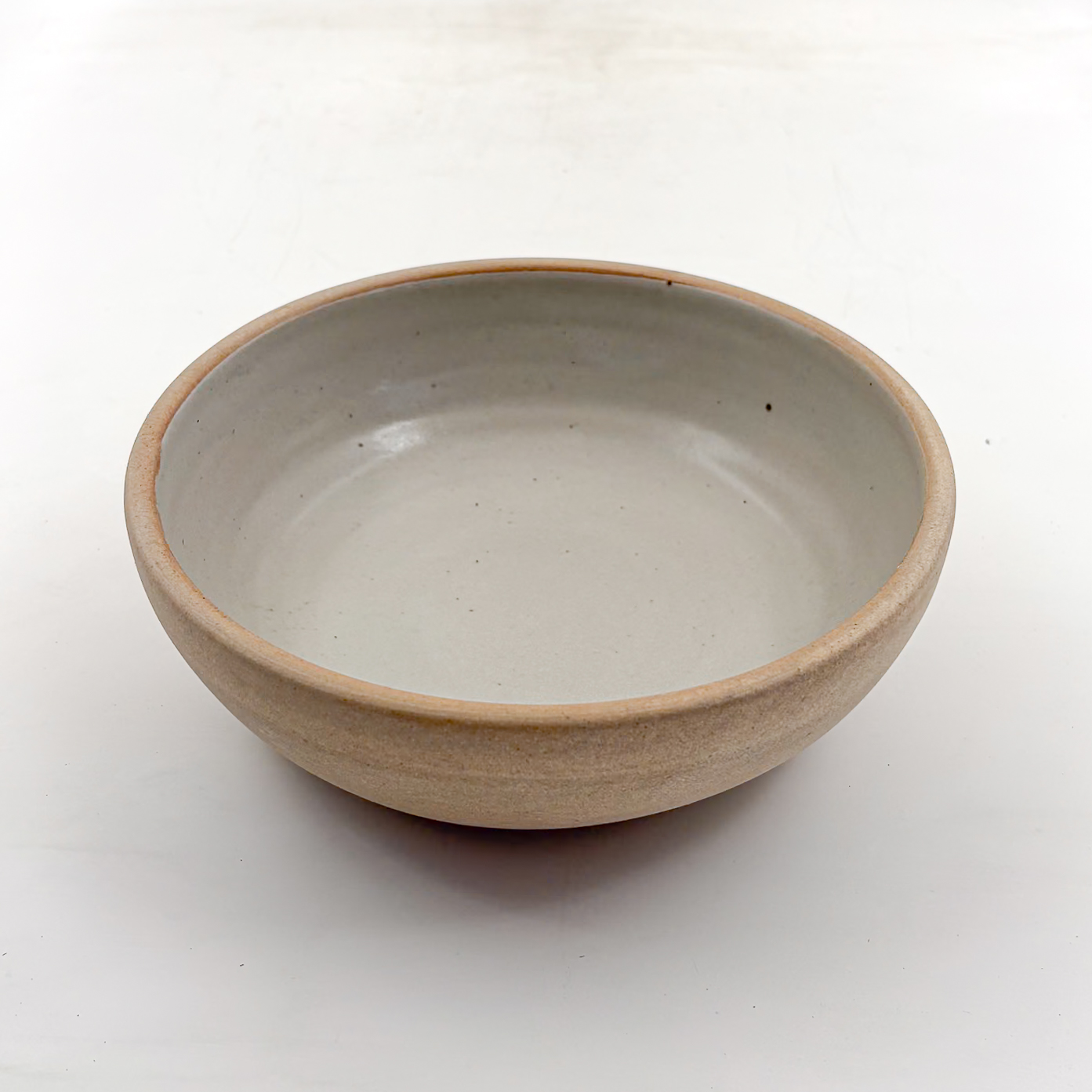 Tazon Cuenco 20cm-Pasta Oxido Interior Blanco Mate