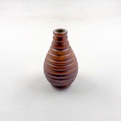 Florero Botella 10oz-Rayado Oxido