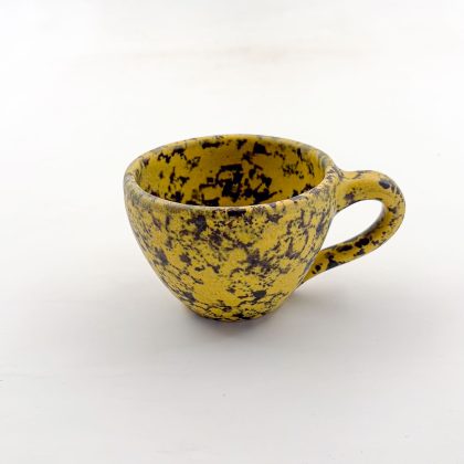 Taza Latte 8oz-Amarillo y Lumbre