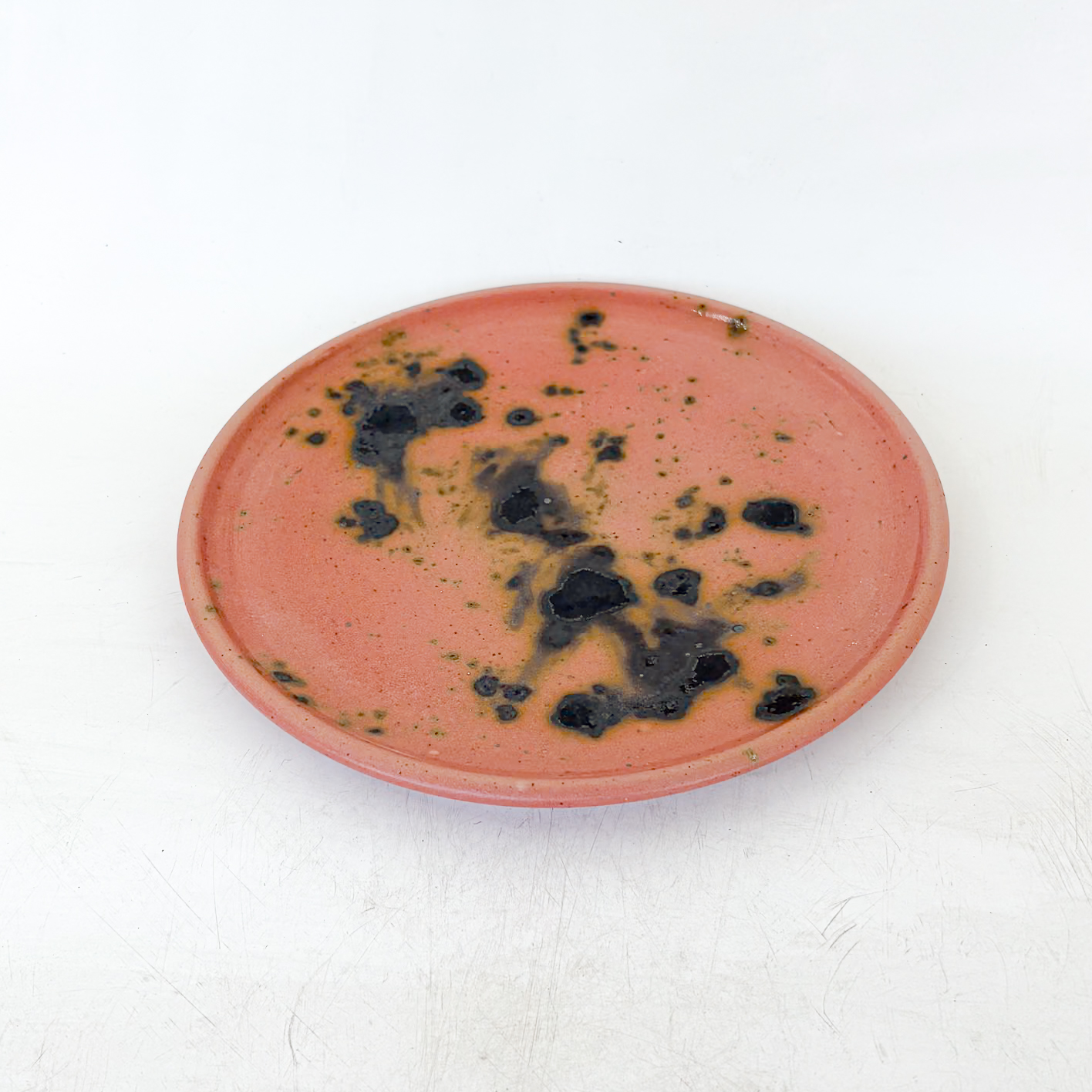 Plato Plano 22cm-Rosa Manchas Oxido