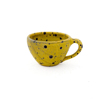 Taza Latte 12oz-Amarillo Jaspeado Negro