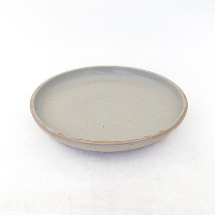 Plato con Relieve 28cm-Pasta Natural Interior Blanco Mate